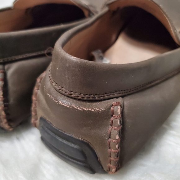 Merona Brown Faux Leather Slip On Loafers, 8.5 - Picture 8 of 8